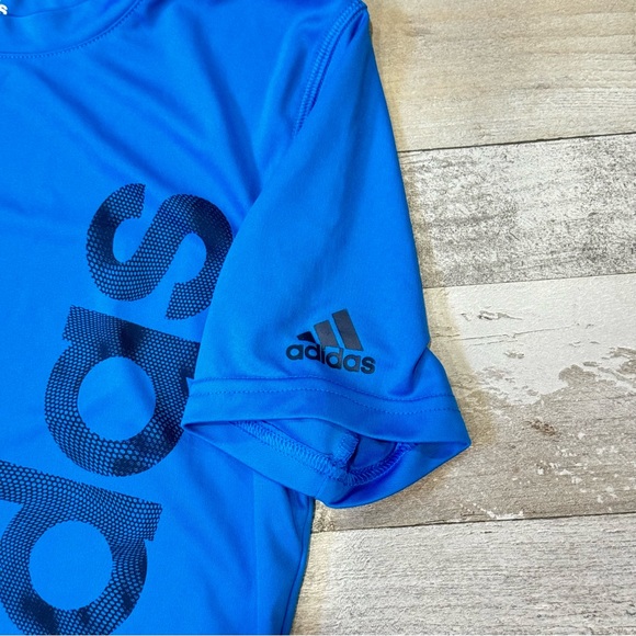 Boy’s Adidas Blue Dri-fit T-Shirt - Size Medium 10/12 - Picture 2 of 4